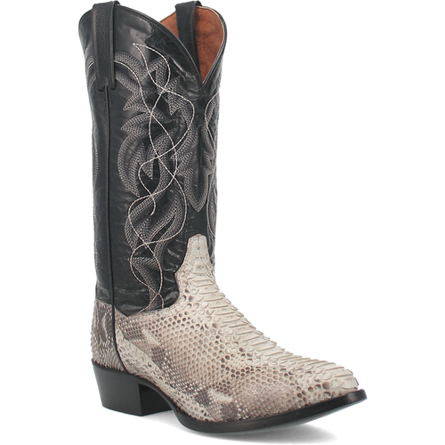 Dan Post Manning Natural Python J-Toe Western Boots for Men