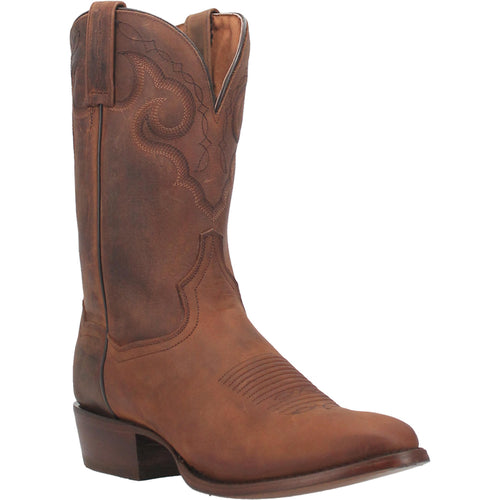 Pard's Western Shop Dan Post Brown Simon Medium Round Toe Western Boots for Men
