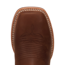 Dan Post Men's Brown Leighton Broad Square Toe Boots with Blue Tops