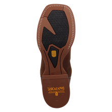 Dan Post Men's Brown Leighton Broad Square Toe Boots with Blue Tops