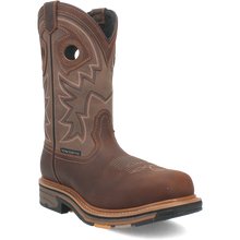 Pard's Western Shop Men's Dan Post Brown Kirk Waterproof Broad Square Toe Work Boots
