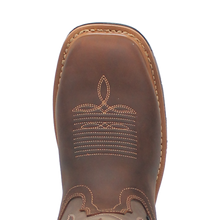 Men's Dan Post Brown Kirk Waterproof Broad Square Toe Work Boots