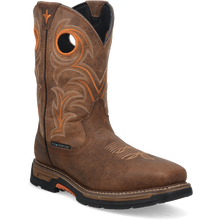 Pard's Western Shop Dan Post Men's Brown Storm's Eye Waterproof Broad Square Composite Toe Western Work Boots