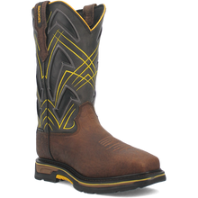 Pard's Western Shop Dan Post Men's Brown Cyclone Waterproof Met Guard Broad Square Composite Toe Work Boot