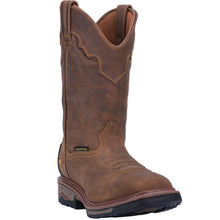 Pard's Western Shop Dan Post Saddle Tan Blayde Waterproof Western Square Toe Work Boots for Men