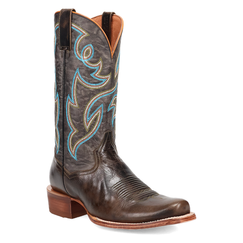 Pard's Western Shop Dan Post Men's Brown Freeman Blunt Toe Cowboy Boots