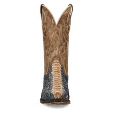 Dan Post Men's Grey/Bone Stryker Python Snip Toe Western Boots