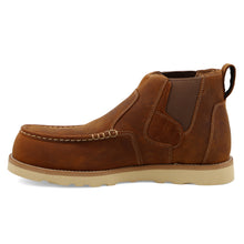 Twisted X Men's Brown Chelsea Round Composite Toe Wedge Sole Work Shoes