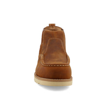 Twisted X Men's Brown Chelsea Round Composite Toe Wedge Sole Work Shoes