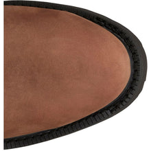 Justin Men's Brown Livestock Round Steel Toe Lace-Up Work Boots