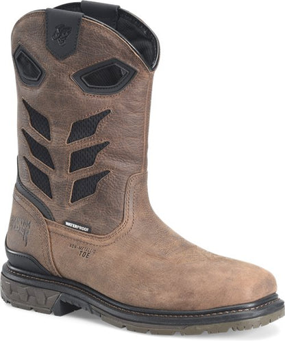 Pard's Western Shop Double H Men's Brown Faulk Phantom Rider Broad Square Composite Toe Roper Boots