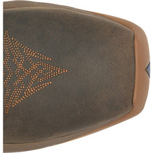 Double H Men's Brown Emperor Phantom Rider Broad Square Toe Roper Boots with Blue Tops