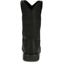 Justin Men's Dorsal Black Waterproof Round Steel Toe Work Boots