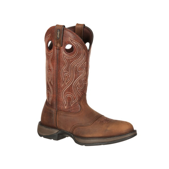Pard's Western Shop  Durango Rebel Men's Brown Saddle Up Round Toe Western Boots for Men