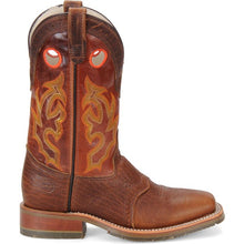 Double H Men's Brown Mickey Broad Square Toe Roper Boots