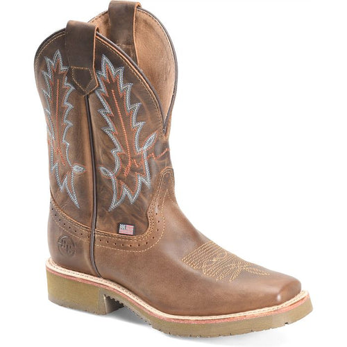 Pard's Western Shop Double H Men's Light Tan Wilderness Aberdeen Broad Square Toe Roper Boots