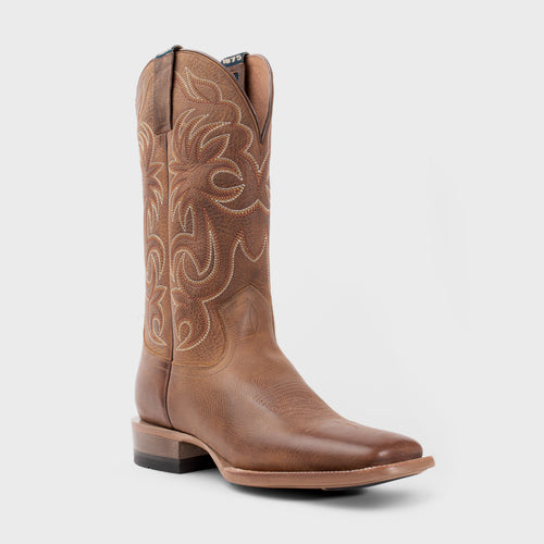 Pard's Western Shop Hyer Men's Brown Butter Burdett Broad Square Toe Boots