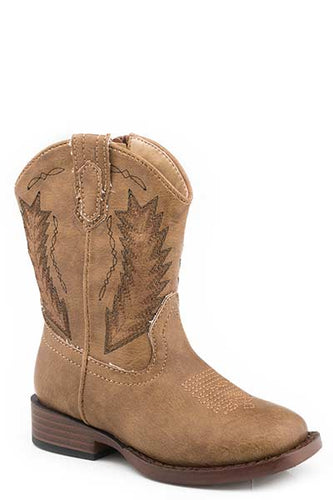 Pard's Western Shop Roper Footwear Tan Square Toe Boots for Toddlers