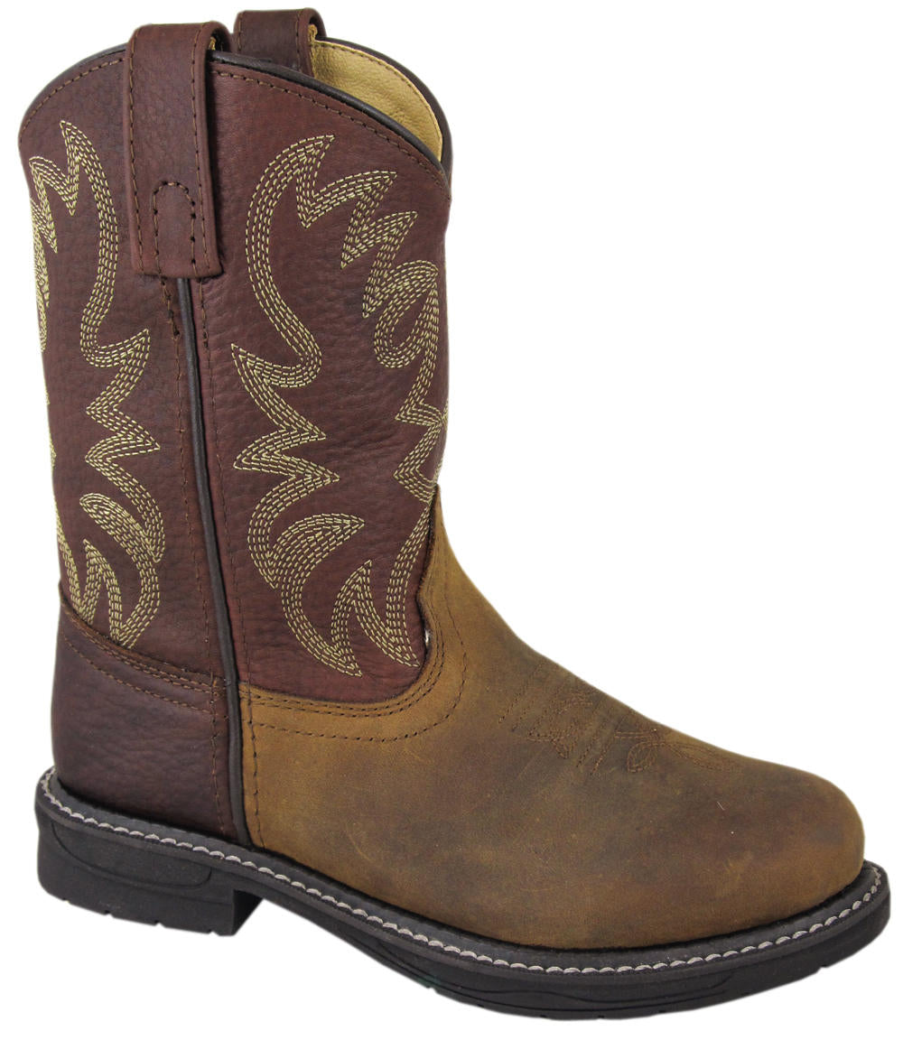 Pard's Western Shop Smoky Mountain Boots Distressed Brown Buffalo Boots for Big Kids