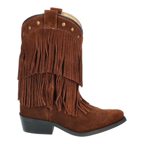 Pard's Western Shop Smoky Mountain Boots Brown Wisteria Double Fringe Western Boots for Kids