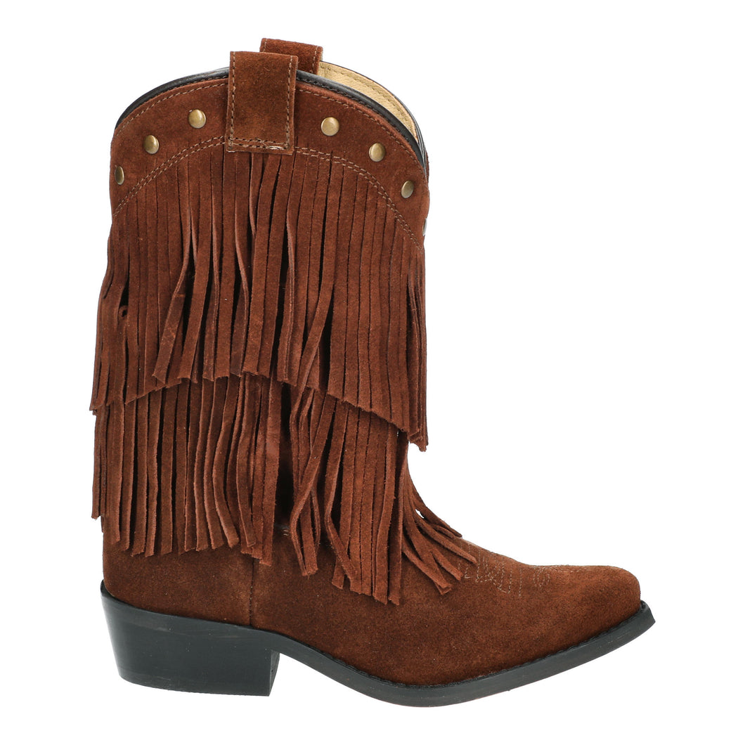Pard's Western Shop Smoky Mountain Boots Brown Wisteria Double Fringe Western Boots for Kids