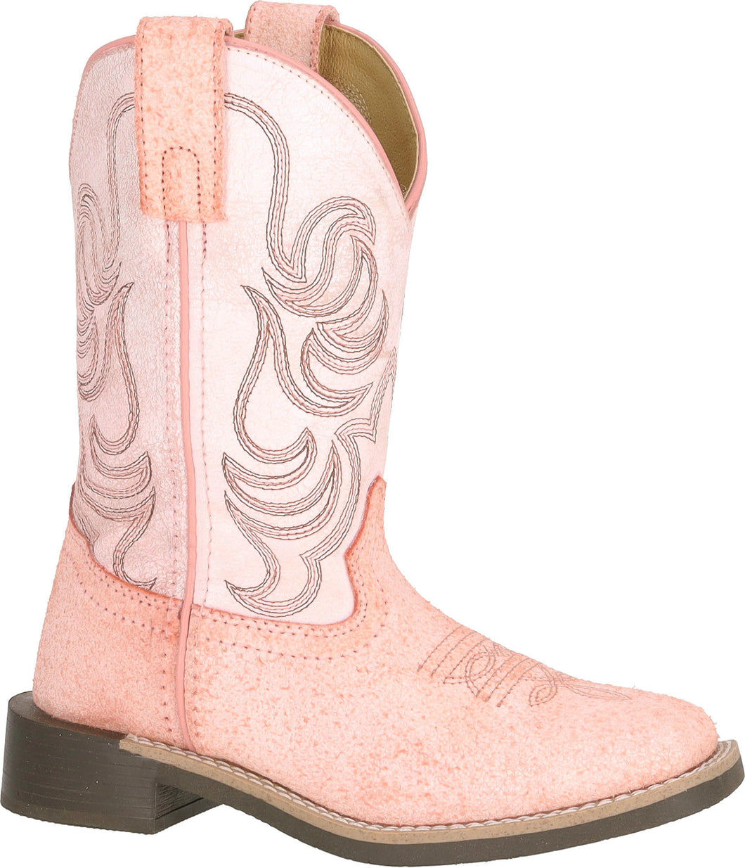 Pard's Western Shop Smoky Mountain Boots Frosted Pink Painted Prairie Western Boots for Kids