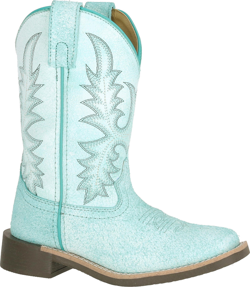 Pard's Western Shop Smoky Mountain Boots Arctic Blue Painted Prairie Western Boots for Children