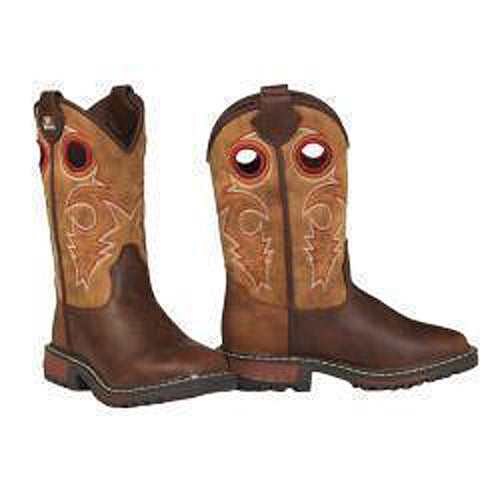 Pard's Western Shop Twister Brown/Tan Flynn Western Boots for Kids