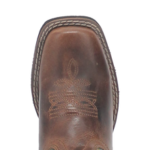 Dan Post Children's Brown Teddy Square Toe Boots with Green Tops