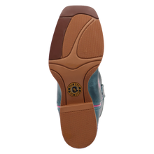Dan Post Children's Turquoise Sweet Caroline Boots with Pink Angel Heart Stitching