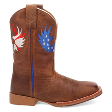 Dan Post Children's Tan Freedom Flight Boots with Stitched Freedom Eagle on the Tops