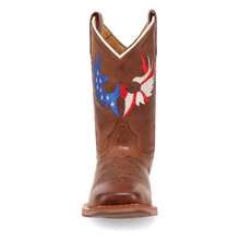 Dan Post Children's Tan Freedom Flight Boots with Stitched Freedom Eagle on the Tops