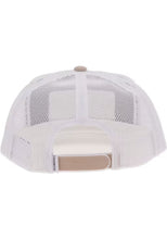 Hooey "University of Illinois" Tan/White Ballcap with Rectangle "Fighting Illini" Patch