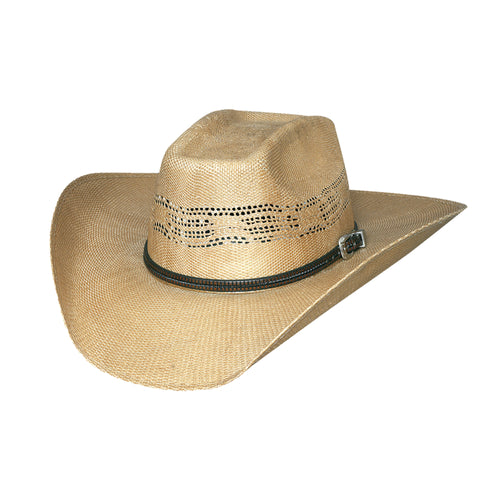 Pard's Western Shop Bullhide Hats Rodeo Round Up Collection Whiskey River 20X Tan Bangora Western Straw Hat
