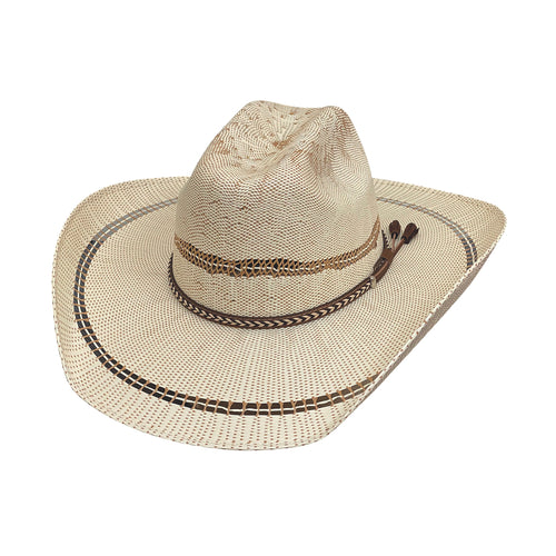 Pard's Western Shop Bullhide Hats Rodeo Round Up Collection Natural Opening Shot 50X Bangora Western Straw Hat