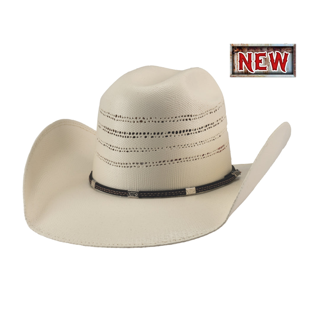 Pard's Western Shop Bullhide Hats Rodeo Roundup Collection 25X High Stake Western Bangora Straw Hat