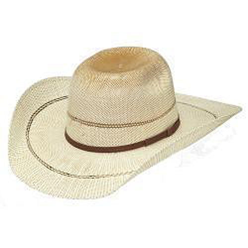 Pard's Western Shop Twister Ivory/Tan Bangora Straw Western Hat for Kids