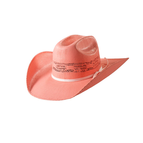 Pard's Western Shop Kids Twister Pink Bangora Western Straw Hat