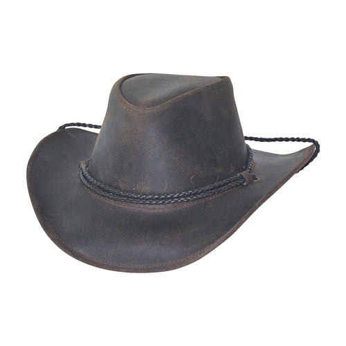 Bullhide Hats Chocolate Hilltop Leather Hat