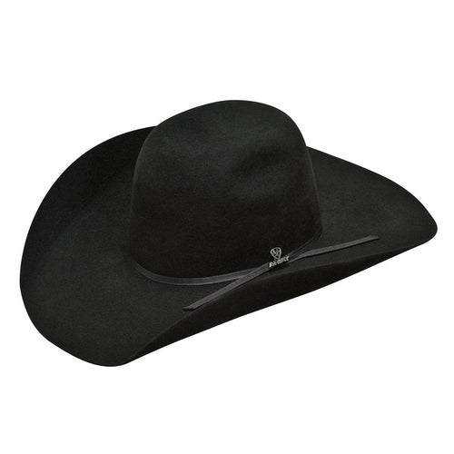 Pard's Western Shop Ariat Black 2X Punchy Western Wool Felt Hat