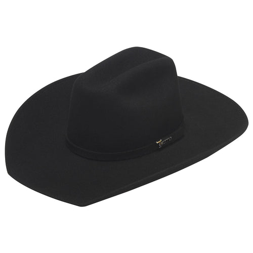 Pard's Western Shop Twister Crushable Kids Black Wool Felt Western Hat