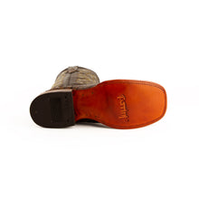 Ferrini Men's Sport Rust Caiman Print Broad Square Toe Boots