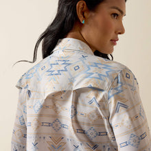 Ariat Women's Cream/Blue Southwest Print VentTEK Western Snap Blouse
