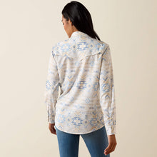 Ariat Women's Cream/Blue Southwest Print VentTEK Western Snap Blouse