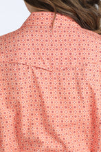 Cinch Women's Coral Printed Arenaflex Western Snap Blouse