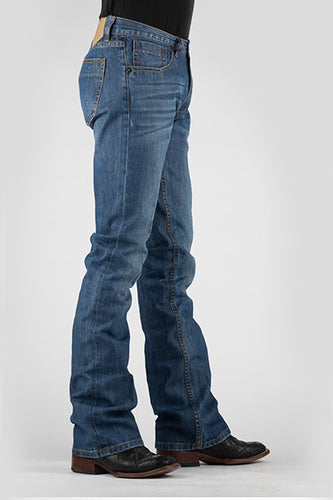 Pard's Western Shop Tin Haul Medium Stonewash Bootcut Jagger Fit Jeans for Men