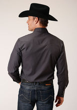 Roper Men's Solid Dark Charcoal Gray Western Snap Shirt