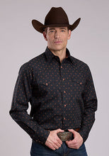 Pard's Western Shop Roper Apparel Men's Black Aztec Print Western Snap Shirt