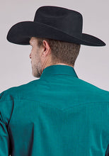 Roper Apparel Men's Amarillo Collection Solid Teal Western Snap Shirt