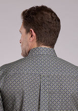 Roper Apparel Men's Amarillo Collection Blue Pine Foulard Print Button-Down Shirt